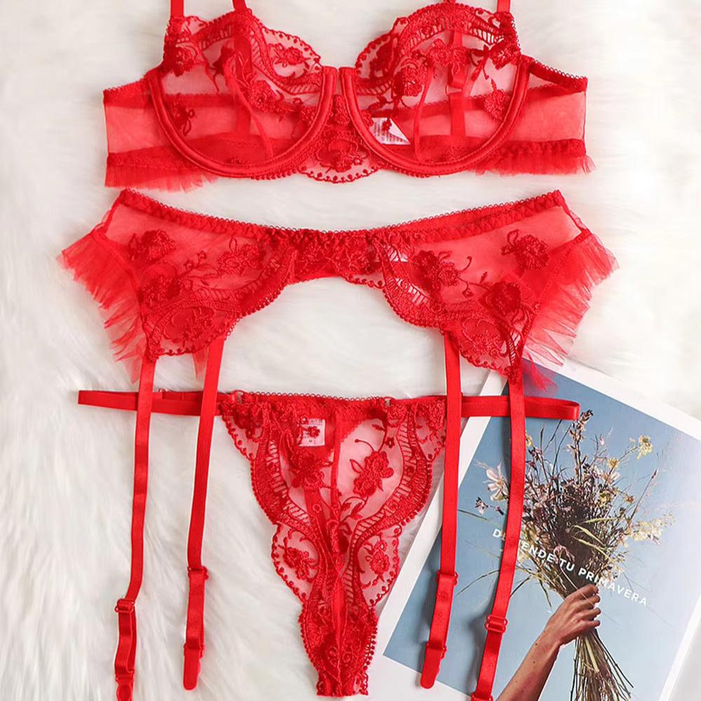 Annette Lace Lingerie Ensemble
