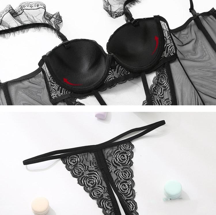 Lace Corset Set by Adele